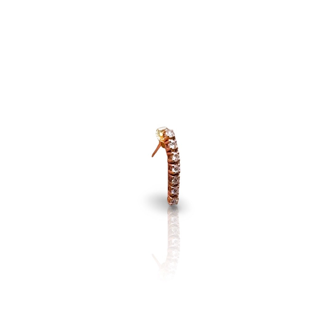 Volley Diamond Tennis Dangle Single Earring