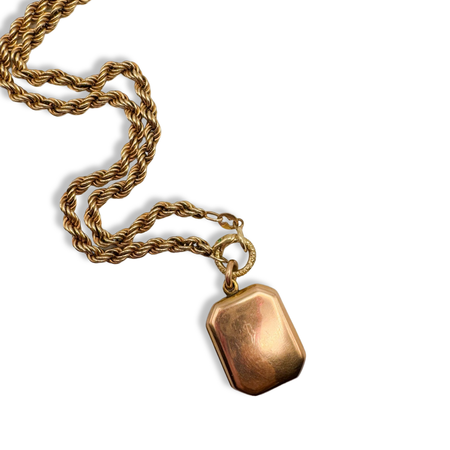 Antique Gold Rope Chain Necklace