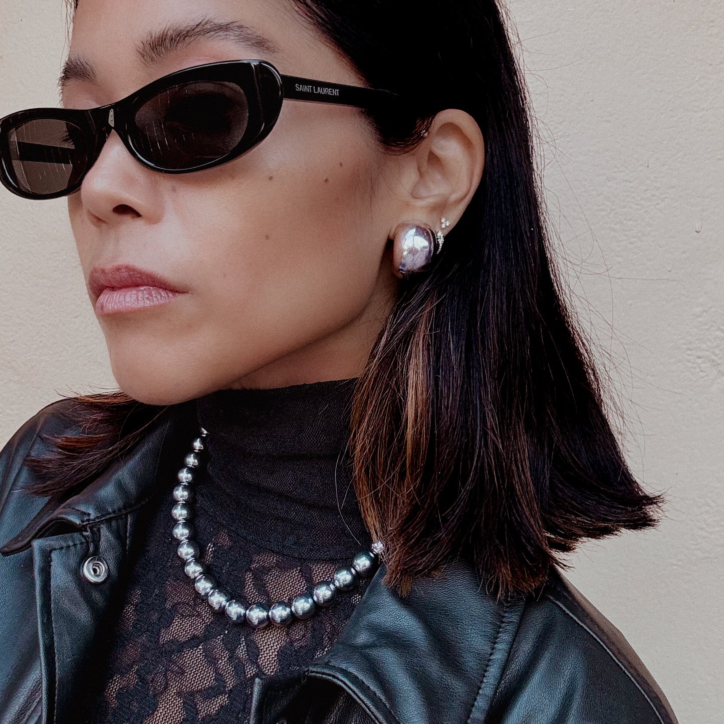 Vintage Agatha Paris Chunky Silver Clip-on Earrings