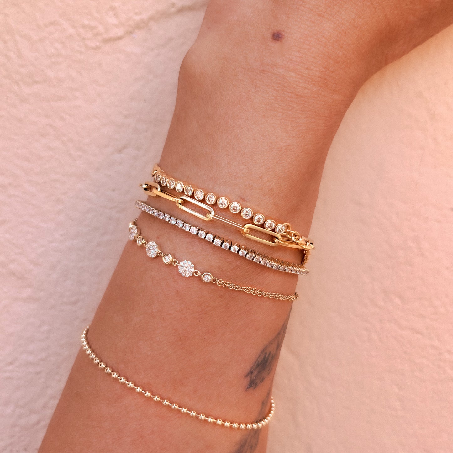Bebe Gold Ball Bracelet