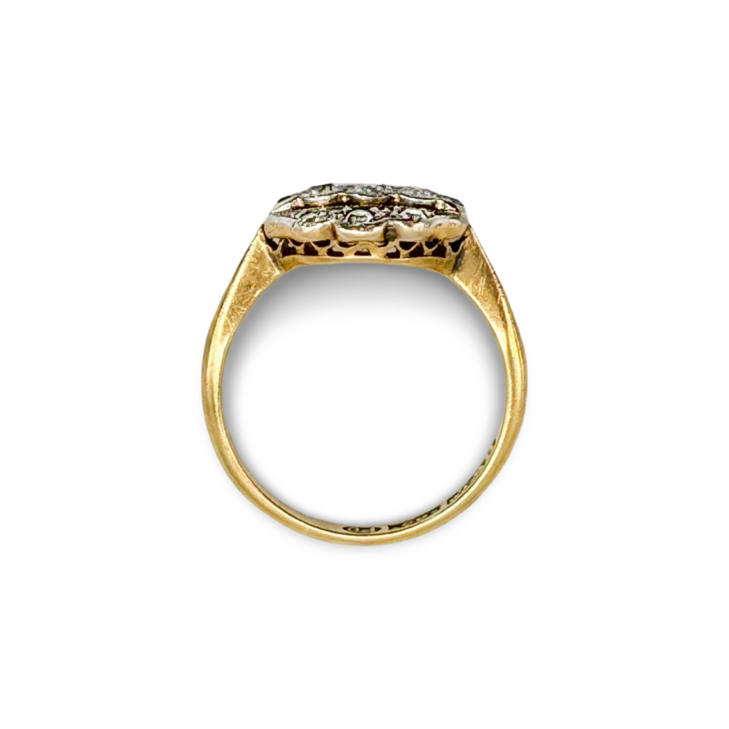 Antique Victorian 18k Gold and Diamond Ring