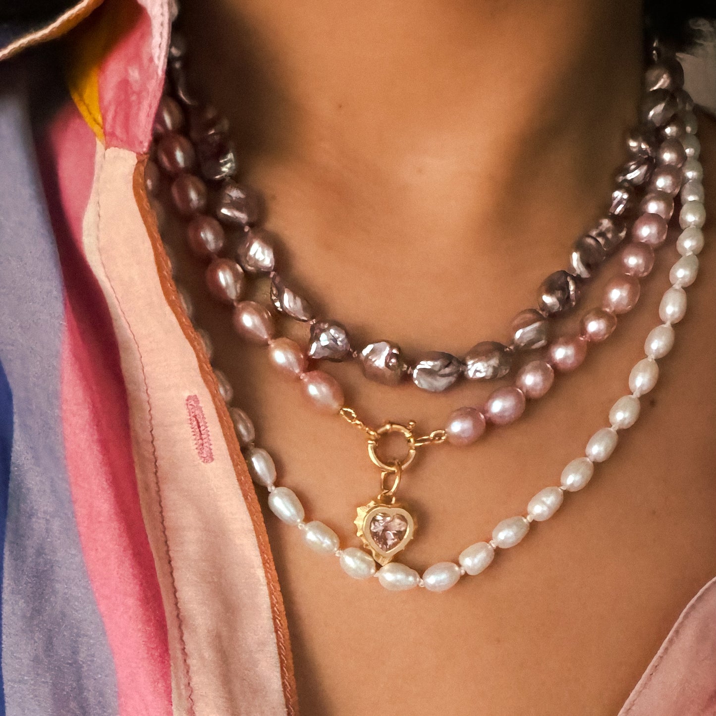 Judie Pearl Beaded Necklace