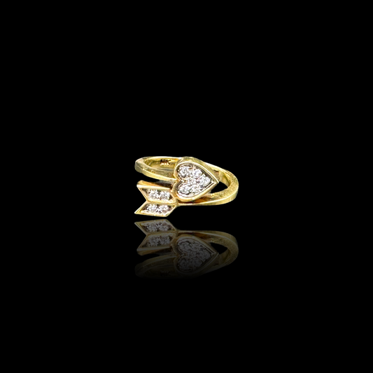 Eros Vintage Gold and Diamond Ring