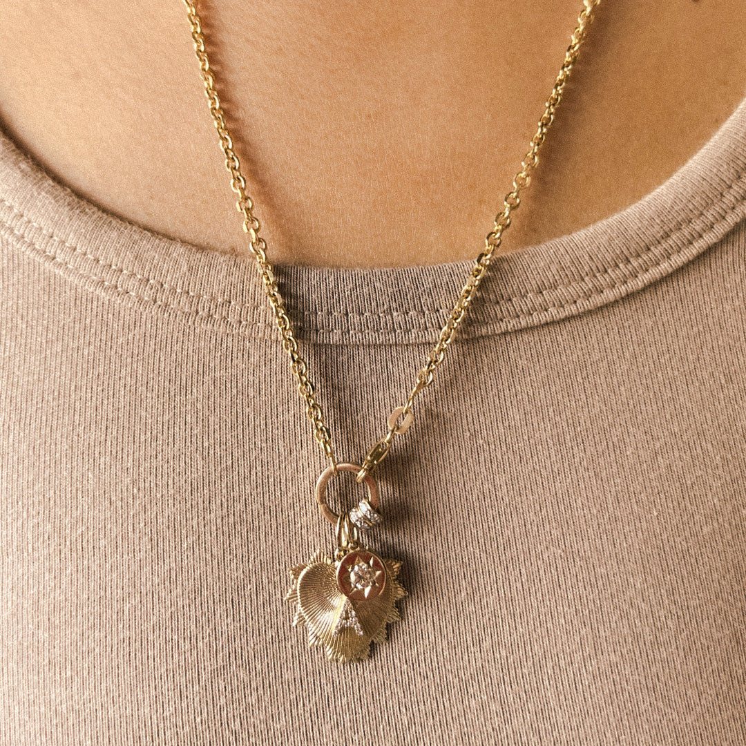 Diamond Initial Love Charm