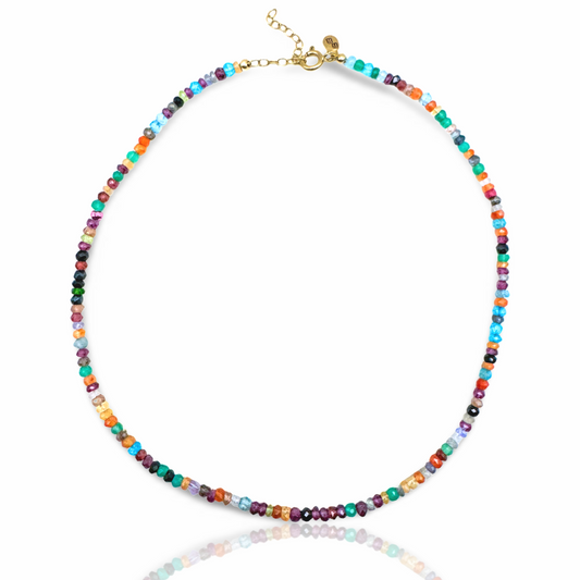 Iggy Multi Gem Beaded Necklace