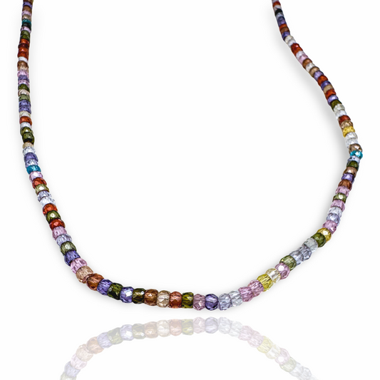 Ziggy Multi Gemstone Beaded Necklace