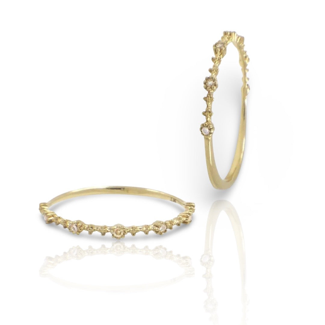 Mila Gold Stackable Diamond Ring