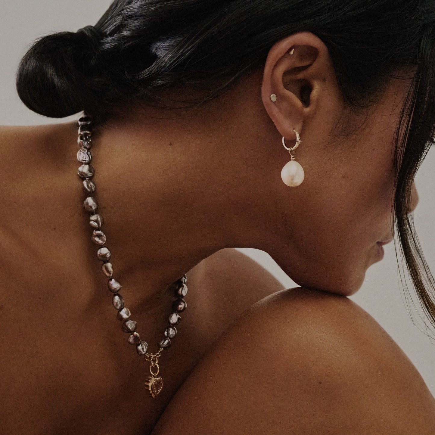 Toni Grey Keshi Pearl Beaded Necklace