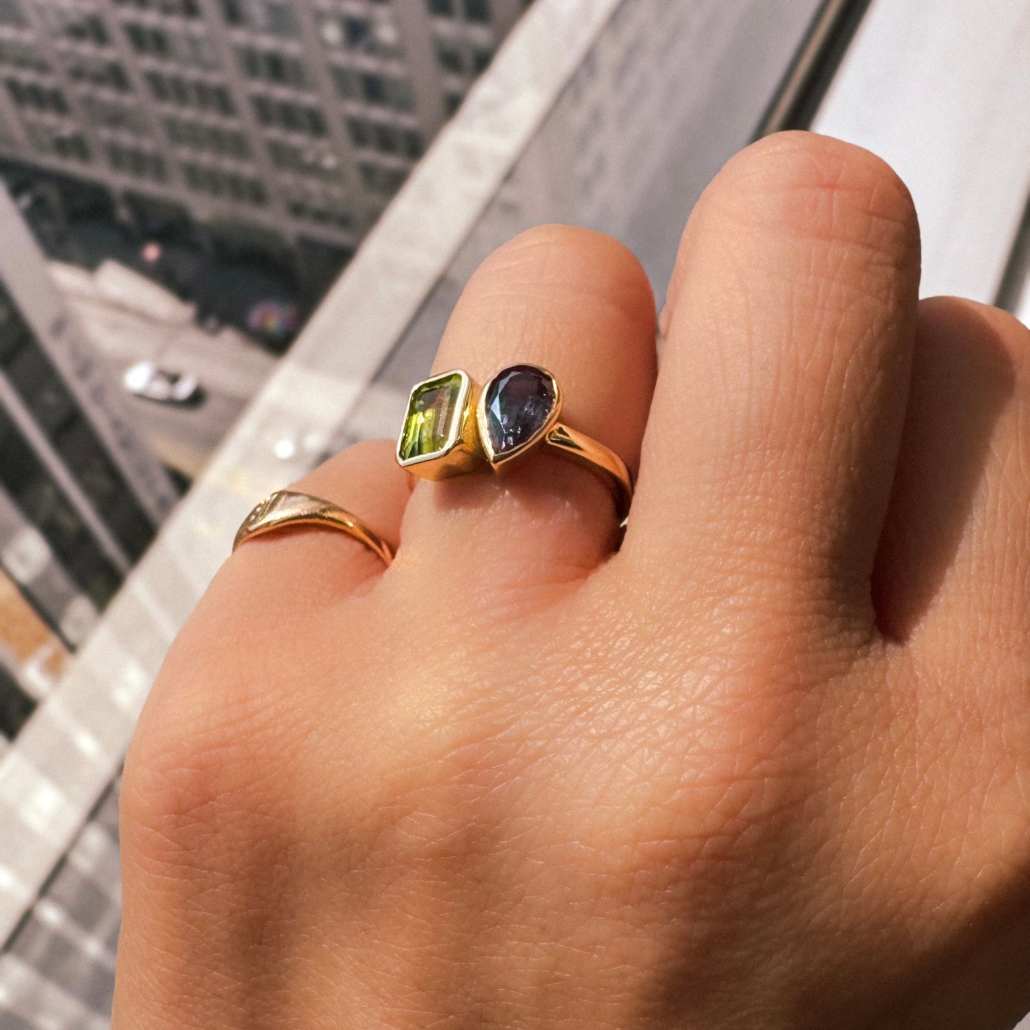 Roux Toi et Moi Birthstone Ring