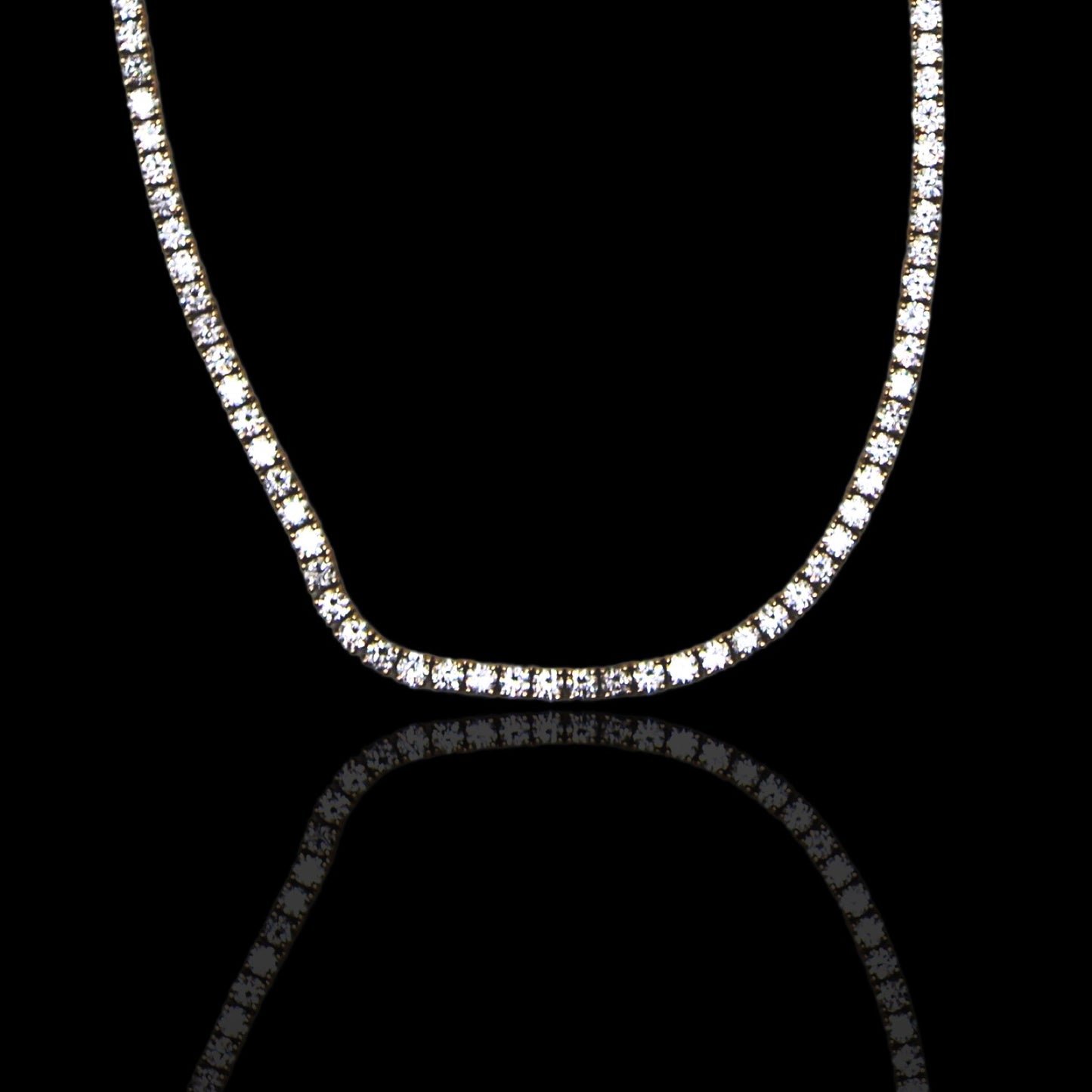 Ace Diamond Tennis Necklace