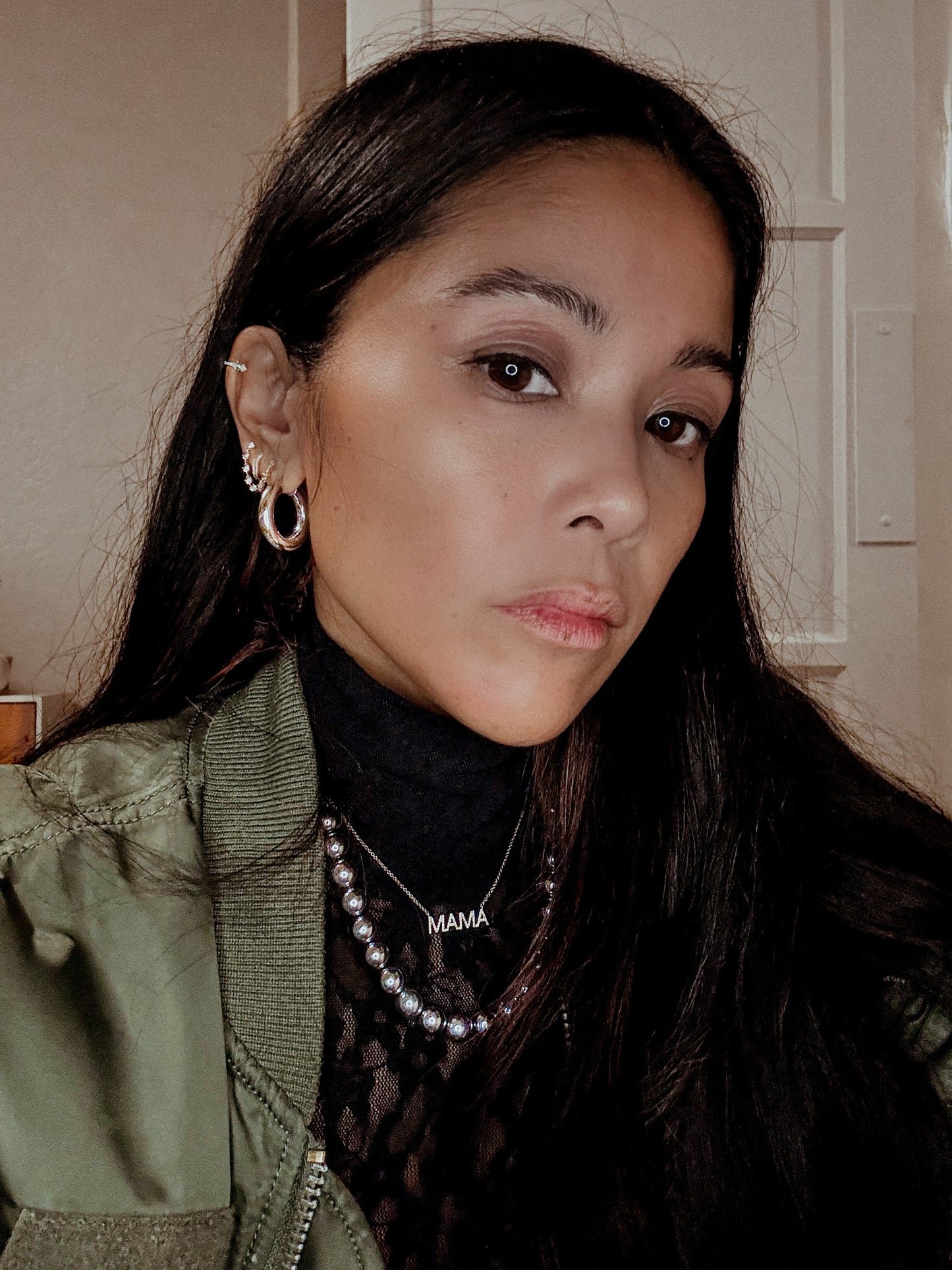 dELiA Hematite & Pearl Beaded Necklace