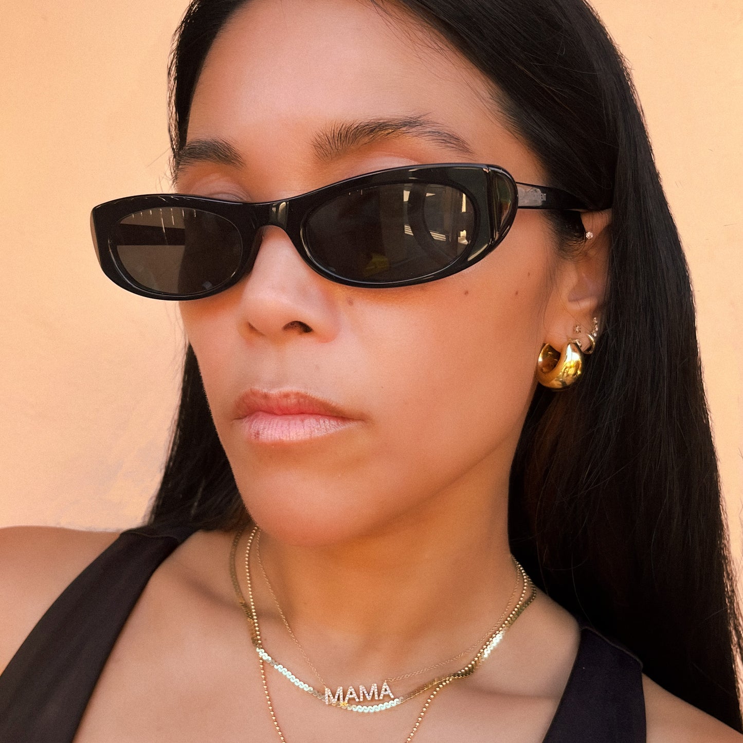 Triumph Gold Ball Hoop Earrings