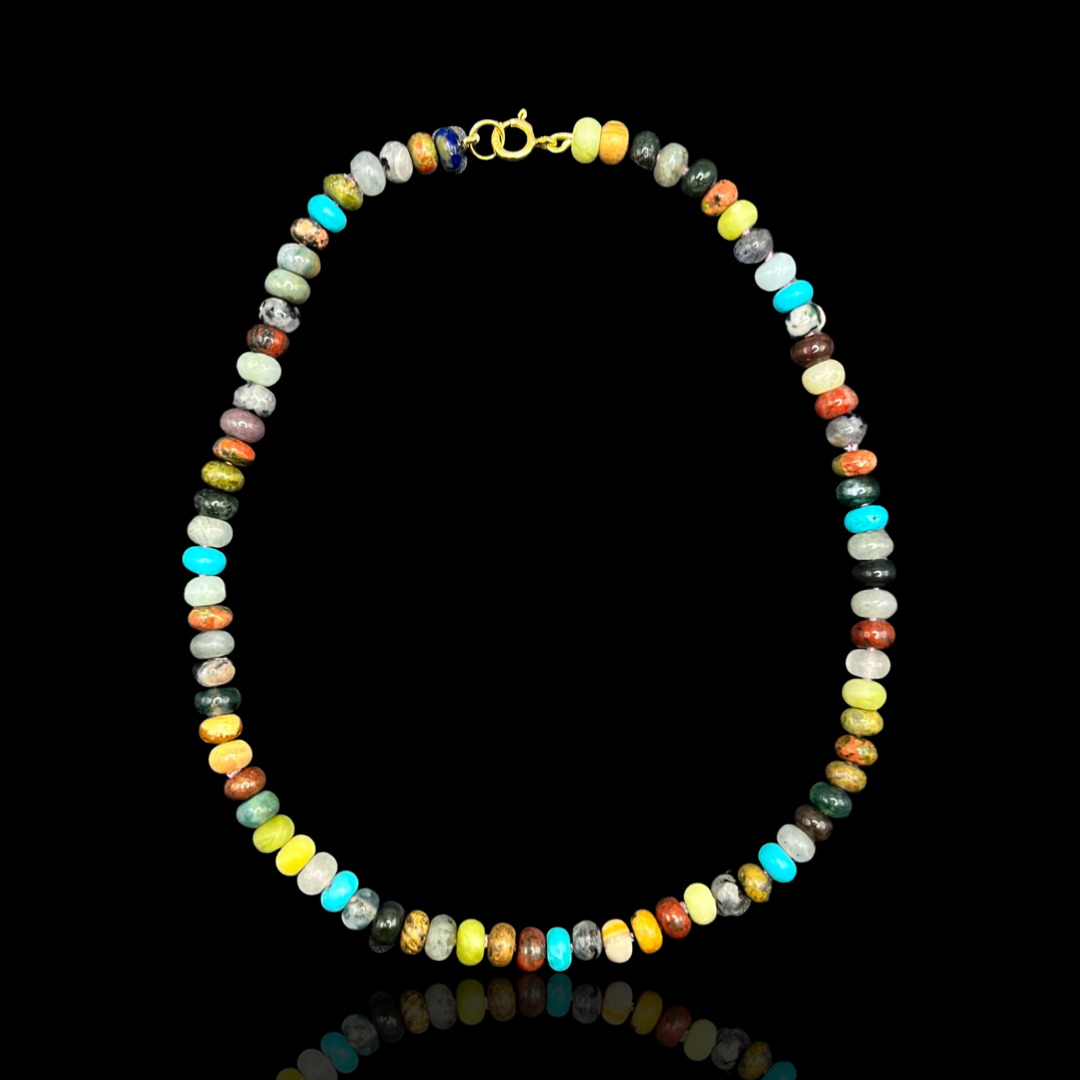Brooke Mixed Stone Beaded Necklace
