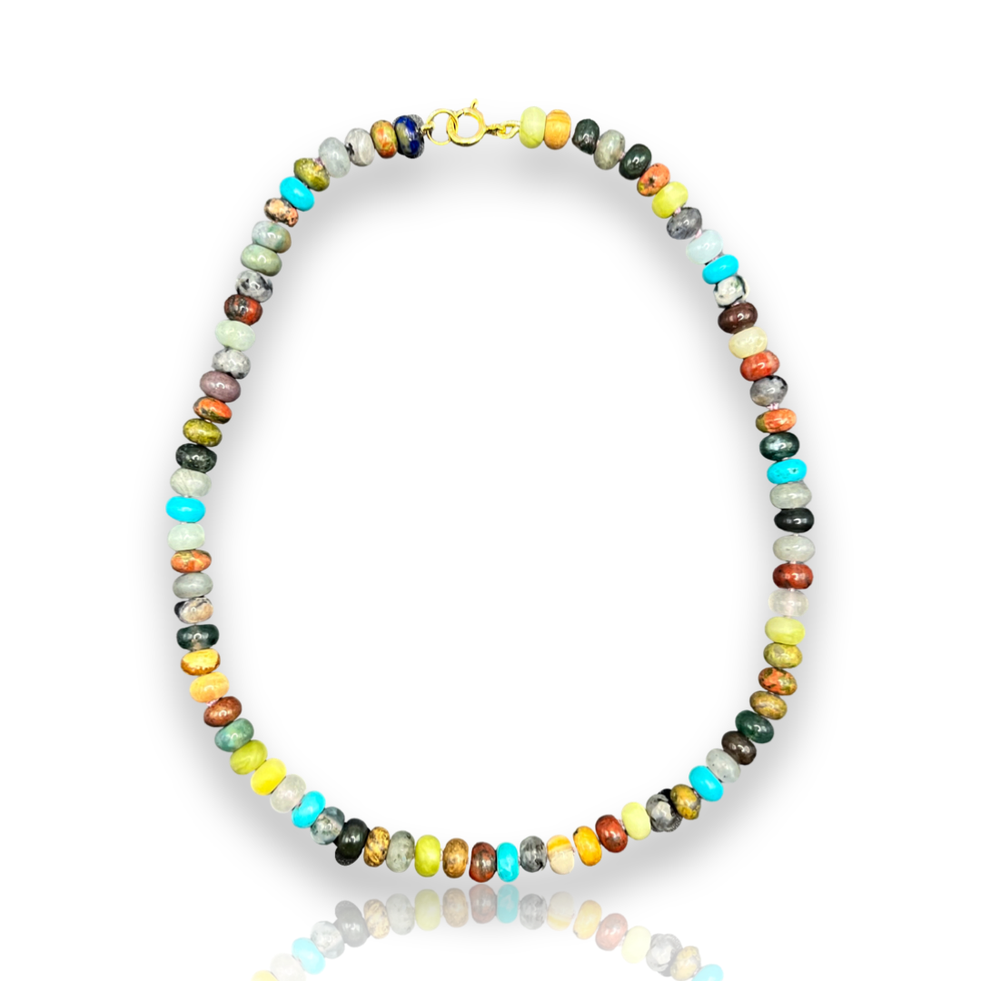 Brooke Mixed Stone Beaded Necklace