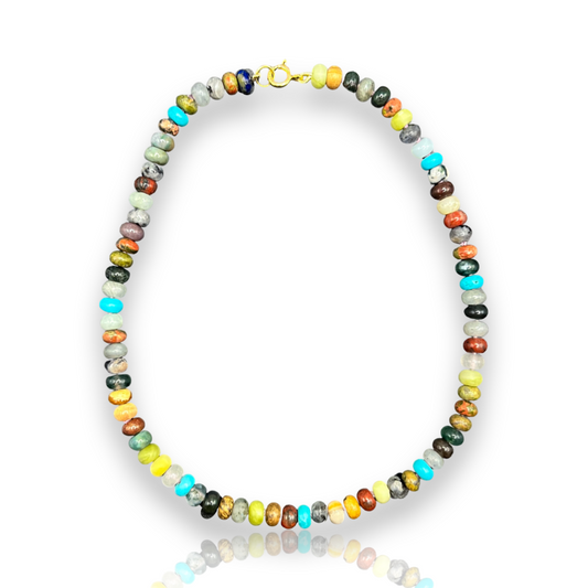 Brooke Mixed Stone Beaded Necklace