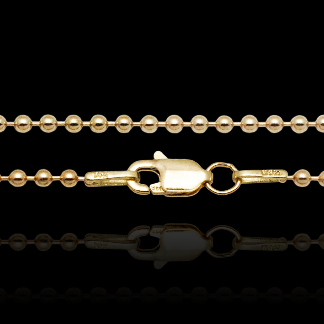 Noah Gold Ball Chain Necklace