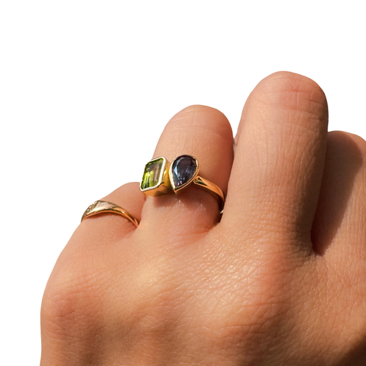 Roux Toi et Moi Birthstone Ring