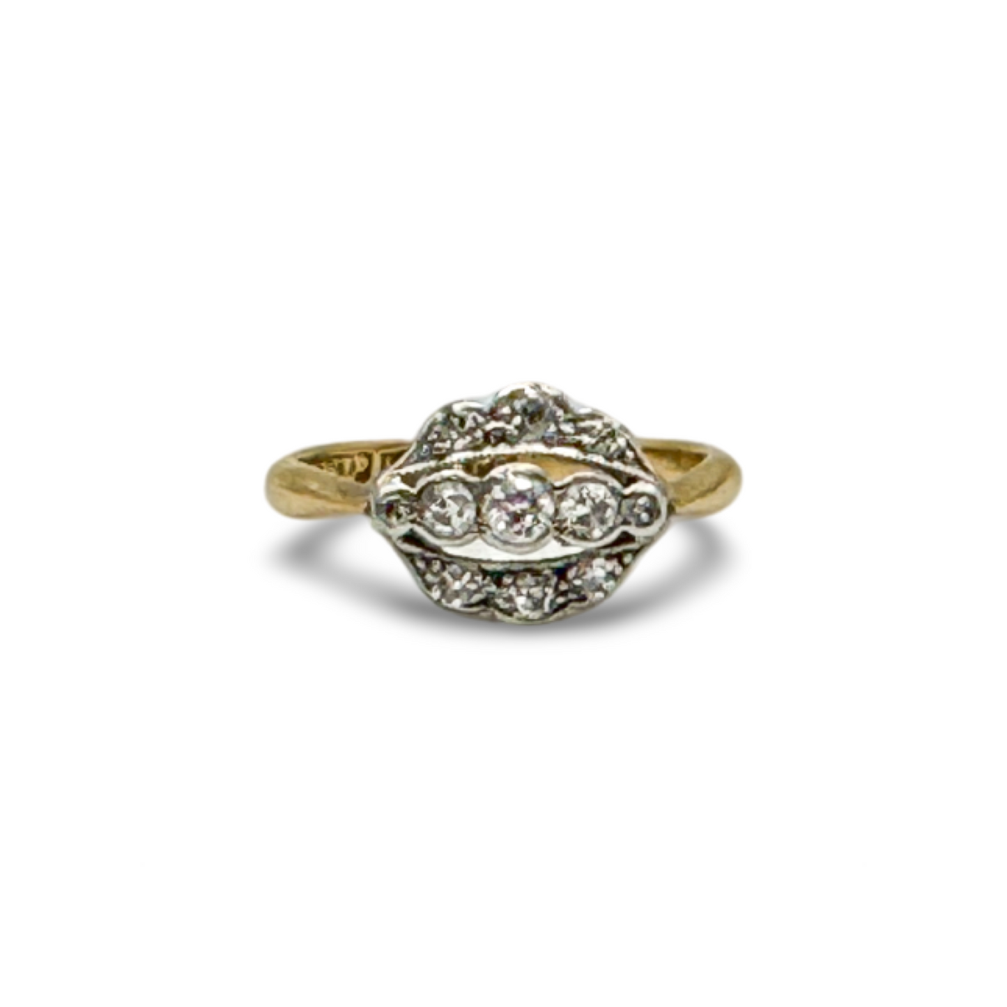 Antique Victorian 18k Gold and Diamond Ring