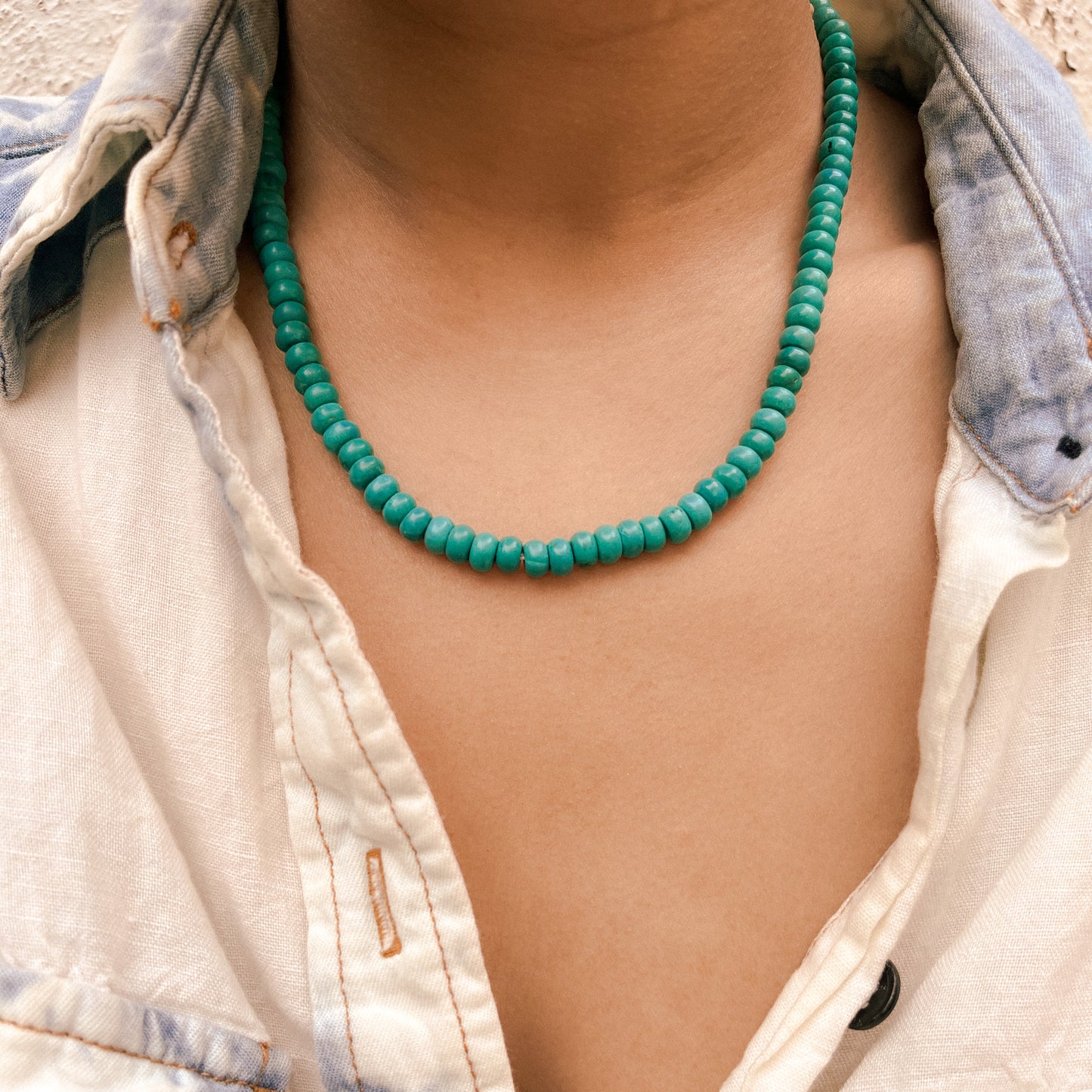 Sirene Beaded Turquoise Necklace