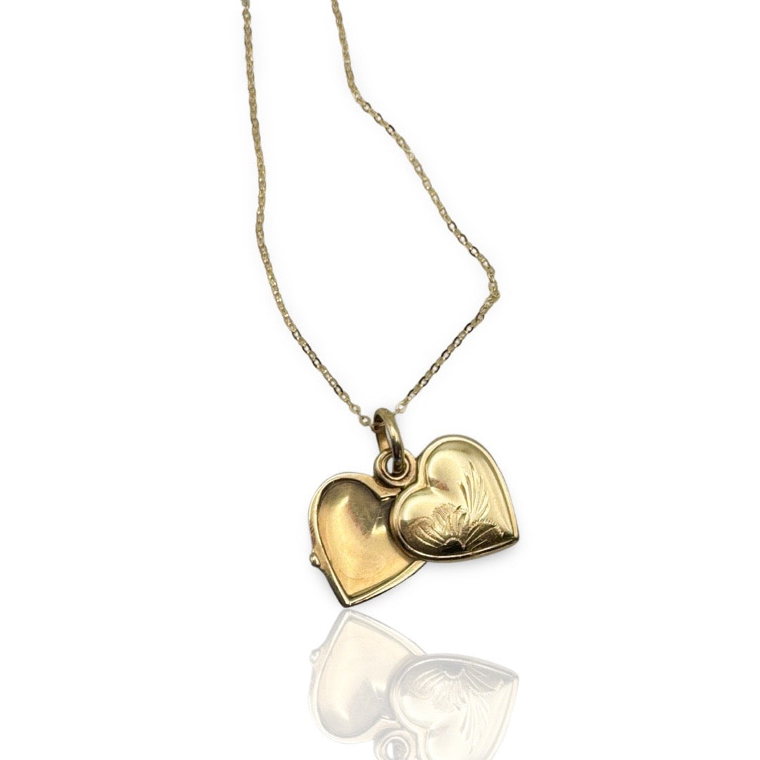 Vintage Gold Heart Locket