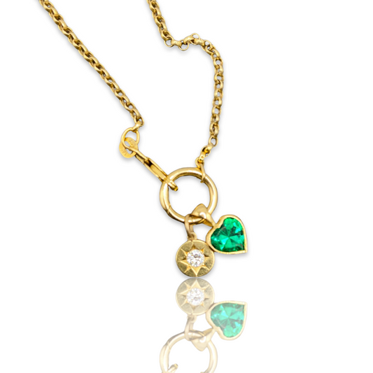 Gold Circle Push-gate Charm Enhancer