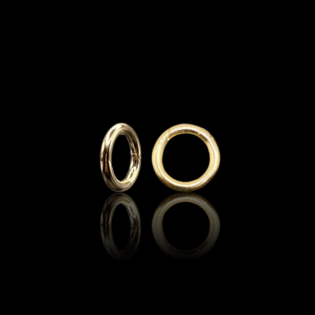 Gold Circle Push-gate Charm Enhancer