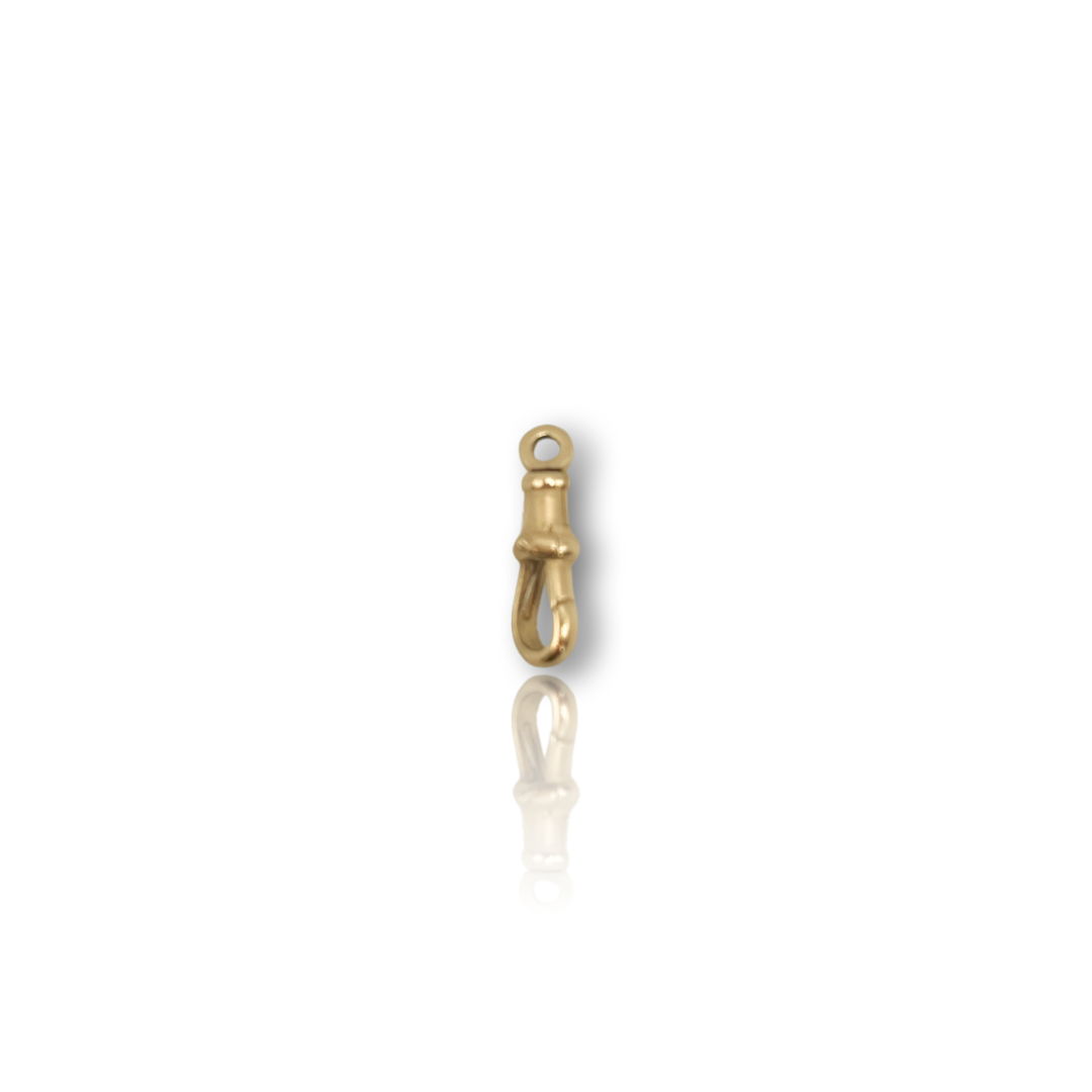 Gold Dog Clip Charm Holder