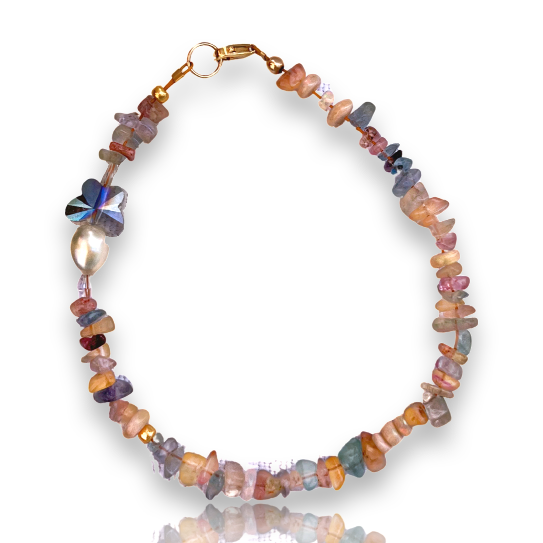 Mari Beaded Mixed Stone with Opal Anklet / Bracelet