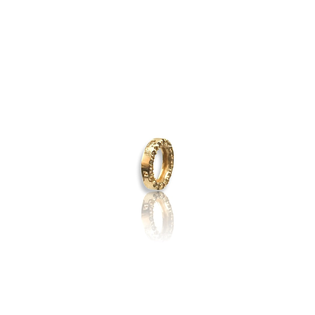 Diamond and Gold Round Link Charm Enhancer