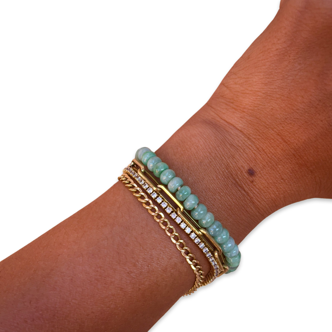 Leslie Beaded Jade Bracelet