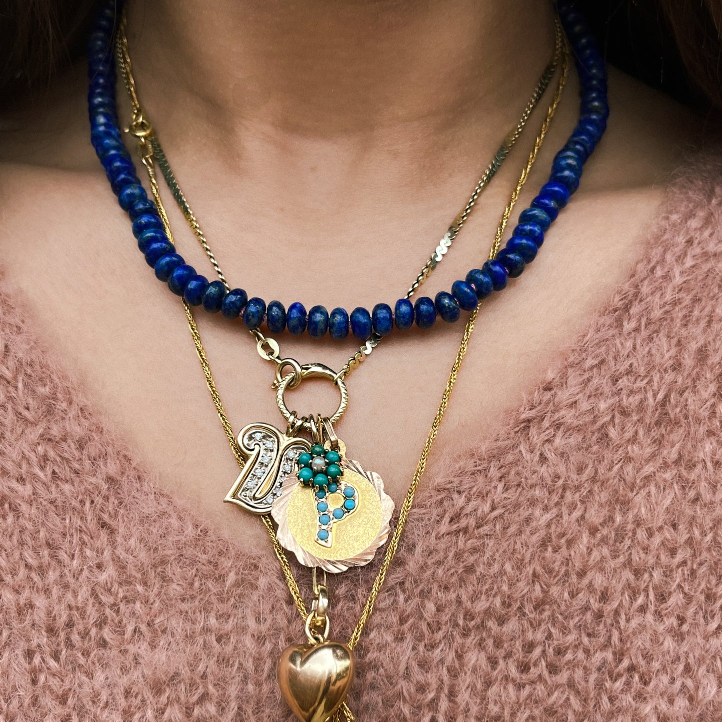 Veritá Beaded Lapis Lazuli Necklace