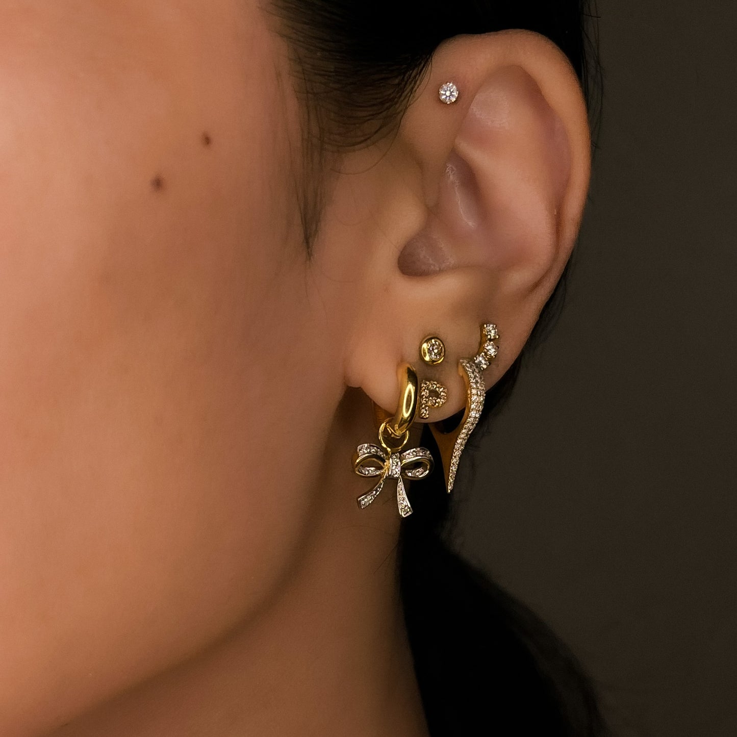 Chulita Stud Piercing with Flat Back