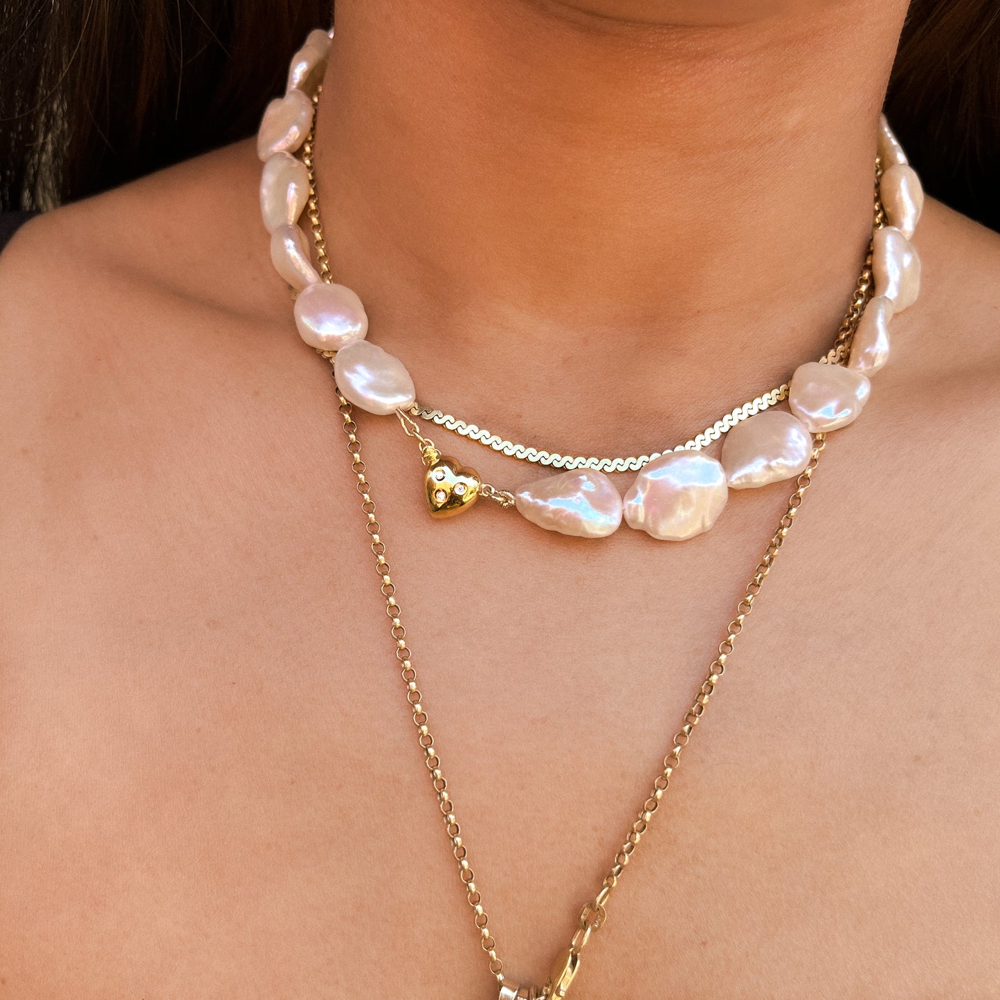 Sirena Beaded Keshi Pearl Choker