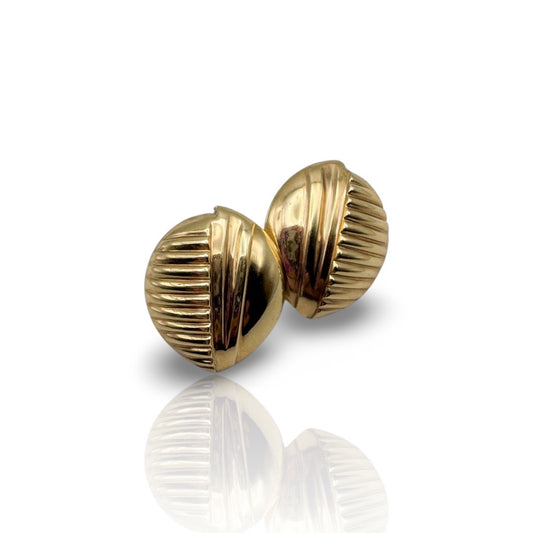 Spencer Vintage Abstract Gold Post Earrings