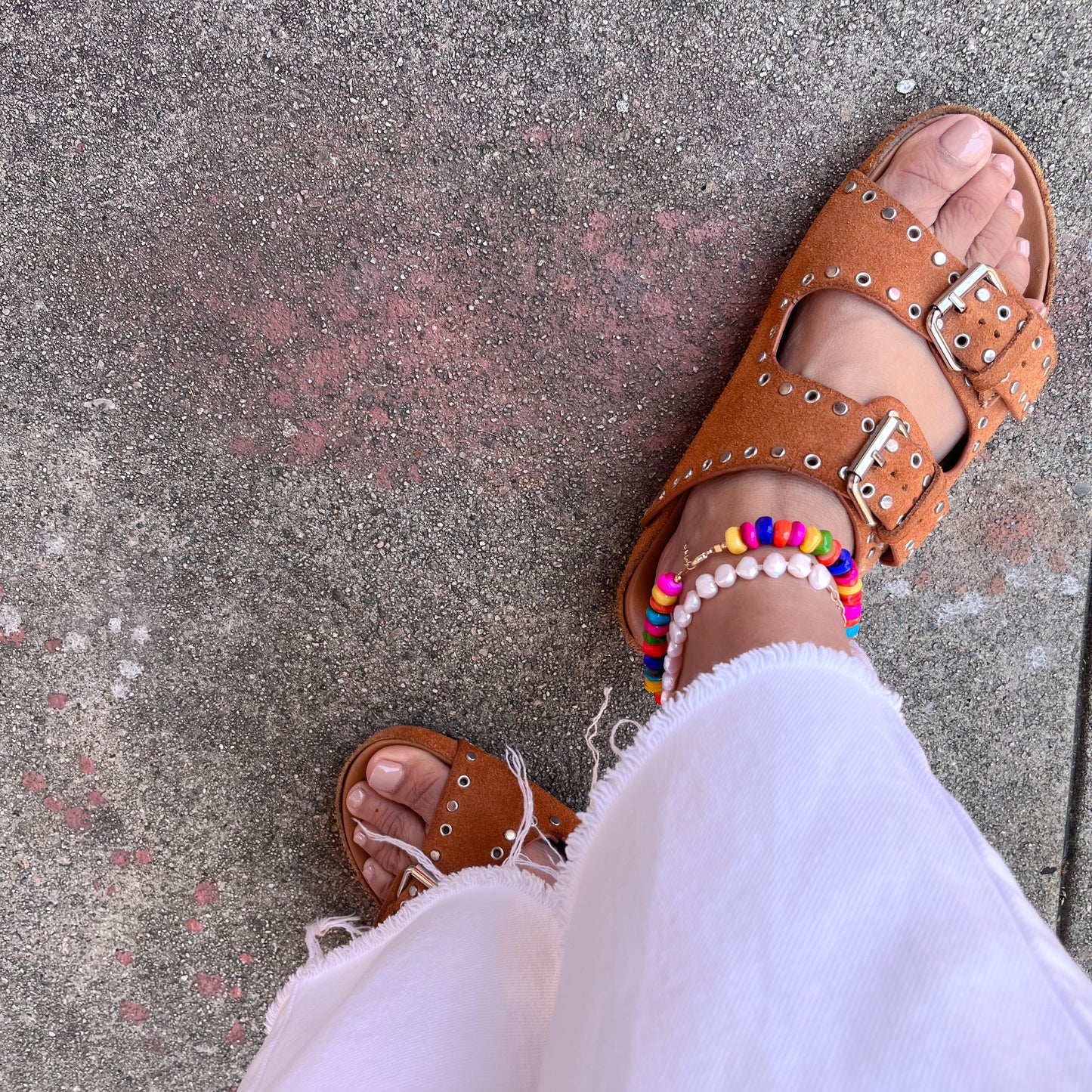 Ibiza Rainbow Shell Anklet