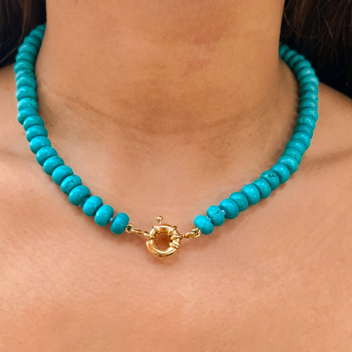 Caicos Beaded Turquoise Necklace