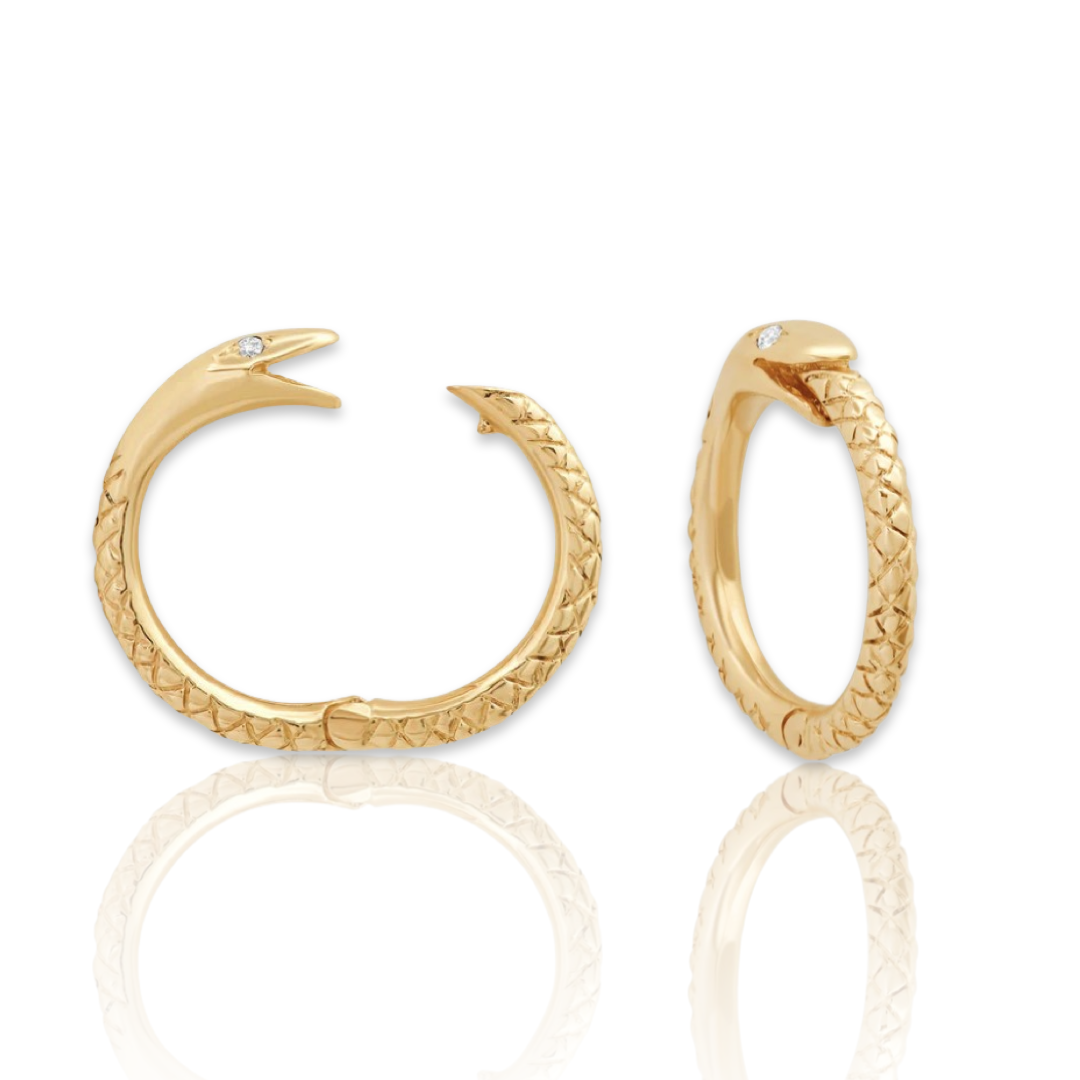 Ouroboros Gold Snap Charm Enhancer + Link Connector