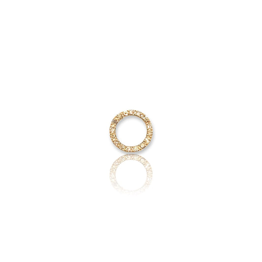 Diamond and Gold Round Link Charm Enhancer