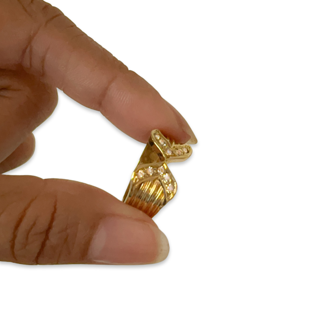 Vintage Gold Belt Style Diamond Ring