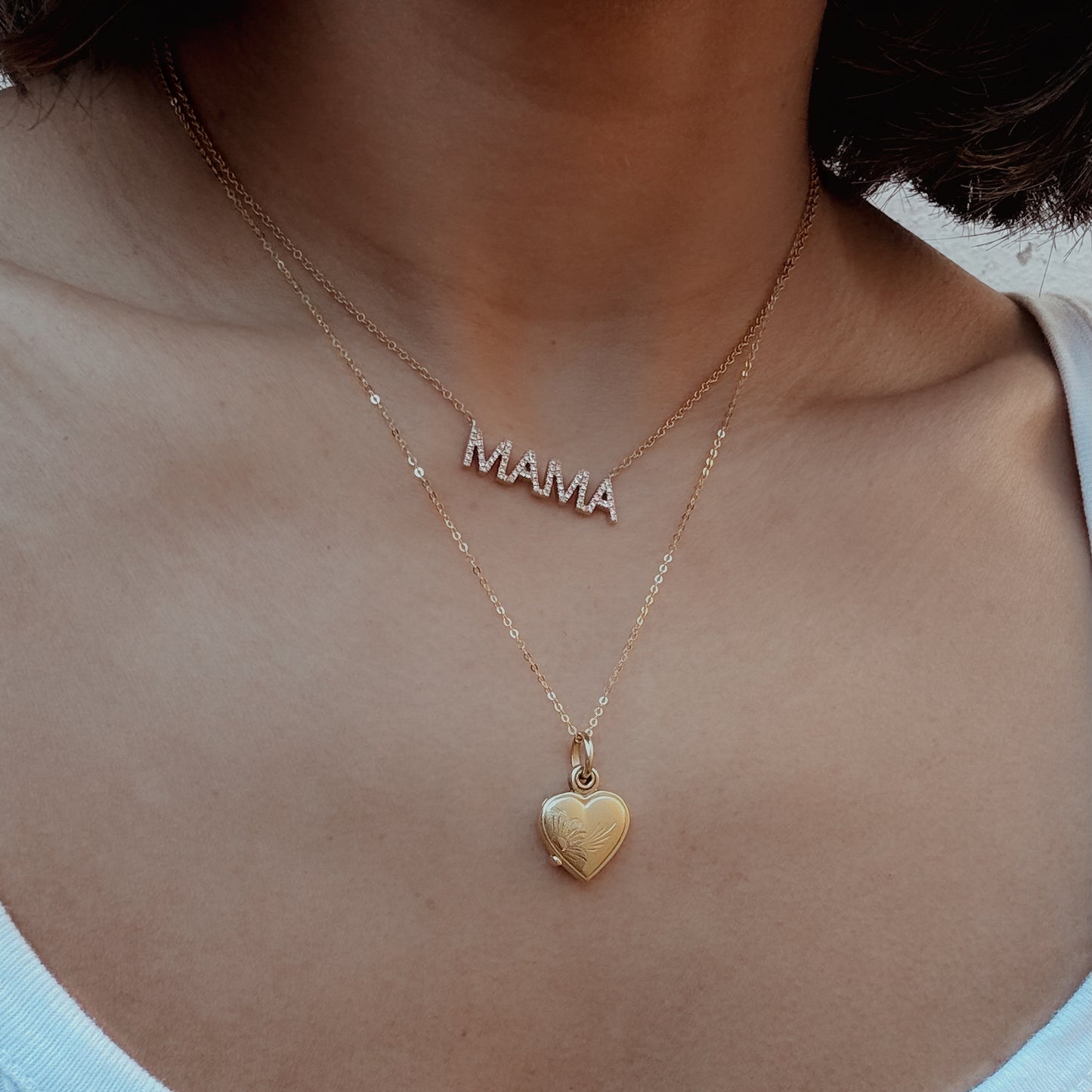 Vintage Gold Heart Locket