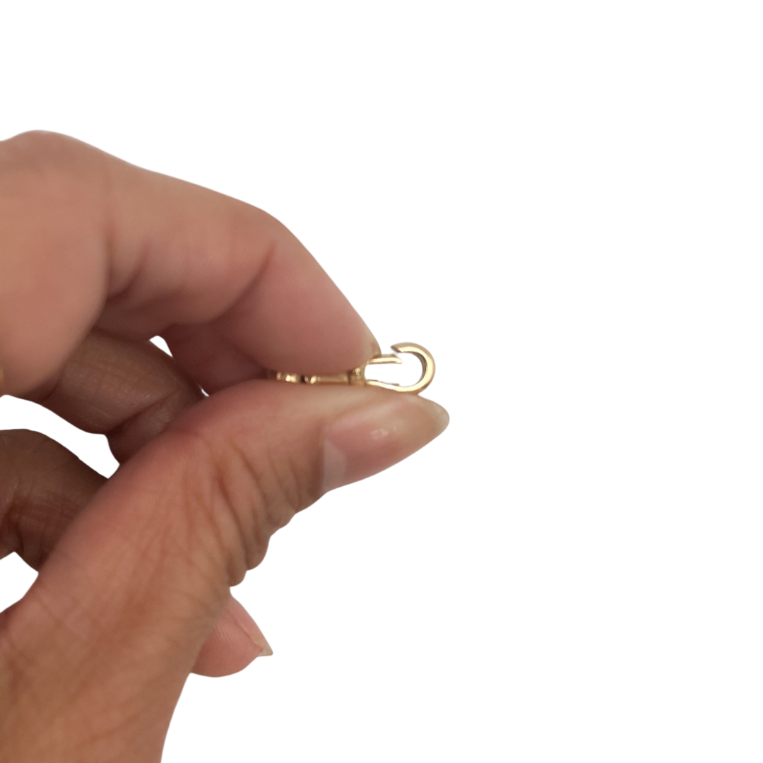 Gold Dog Clip Charm Holder