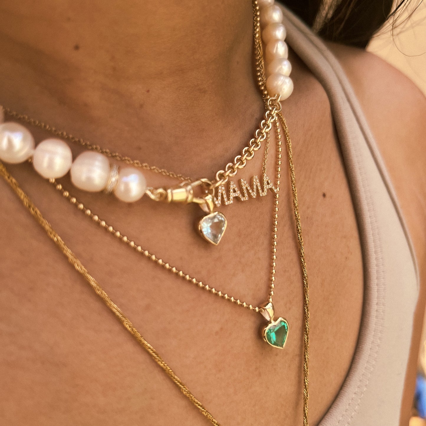 Pennie Lou Emerald Heart Charm