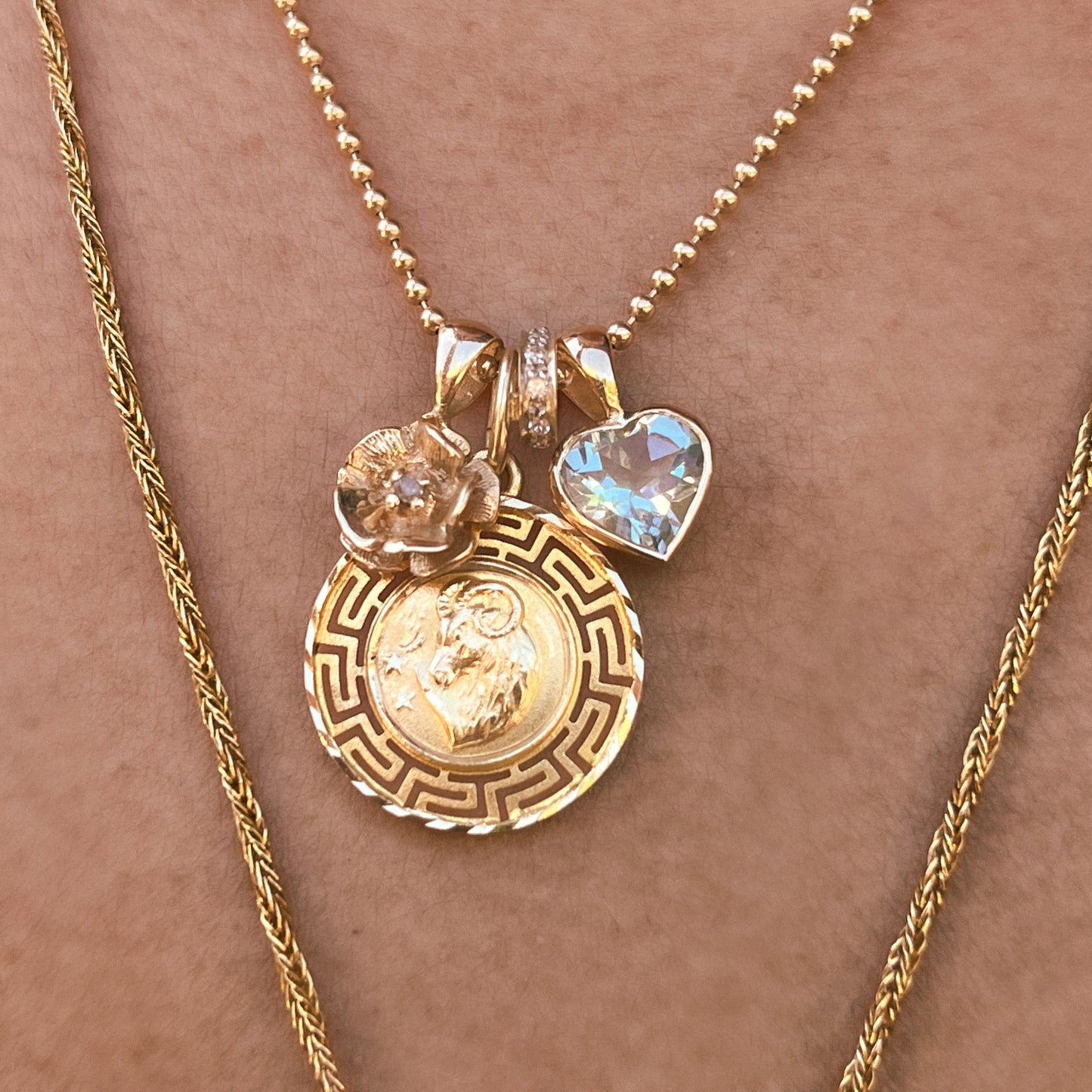 Pennie Lou Aquamarine Heart Charm