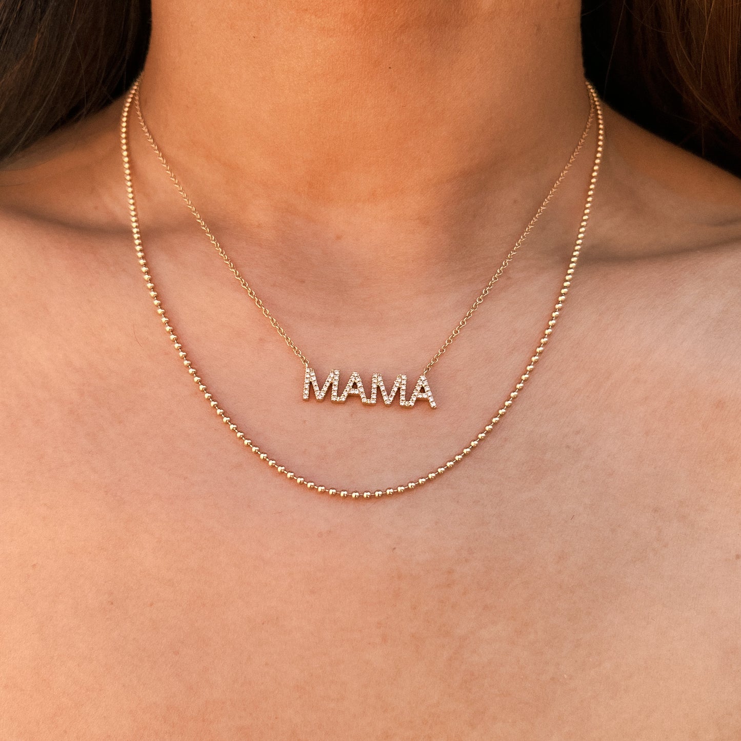 Noah Gold Ball Chain Necklace