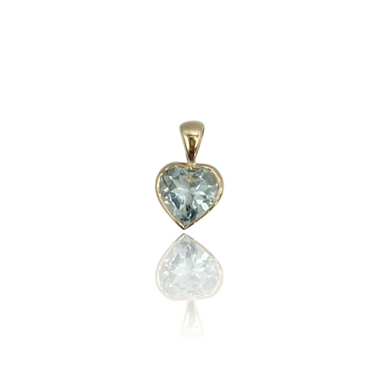 Pennie Lou Aquamarine Heart Charm