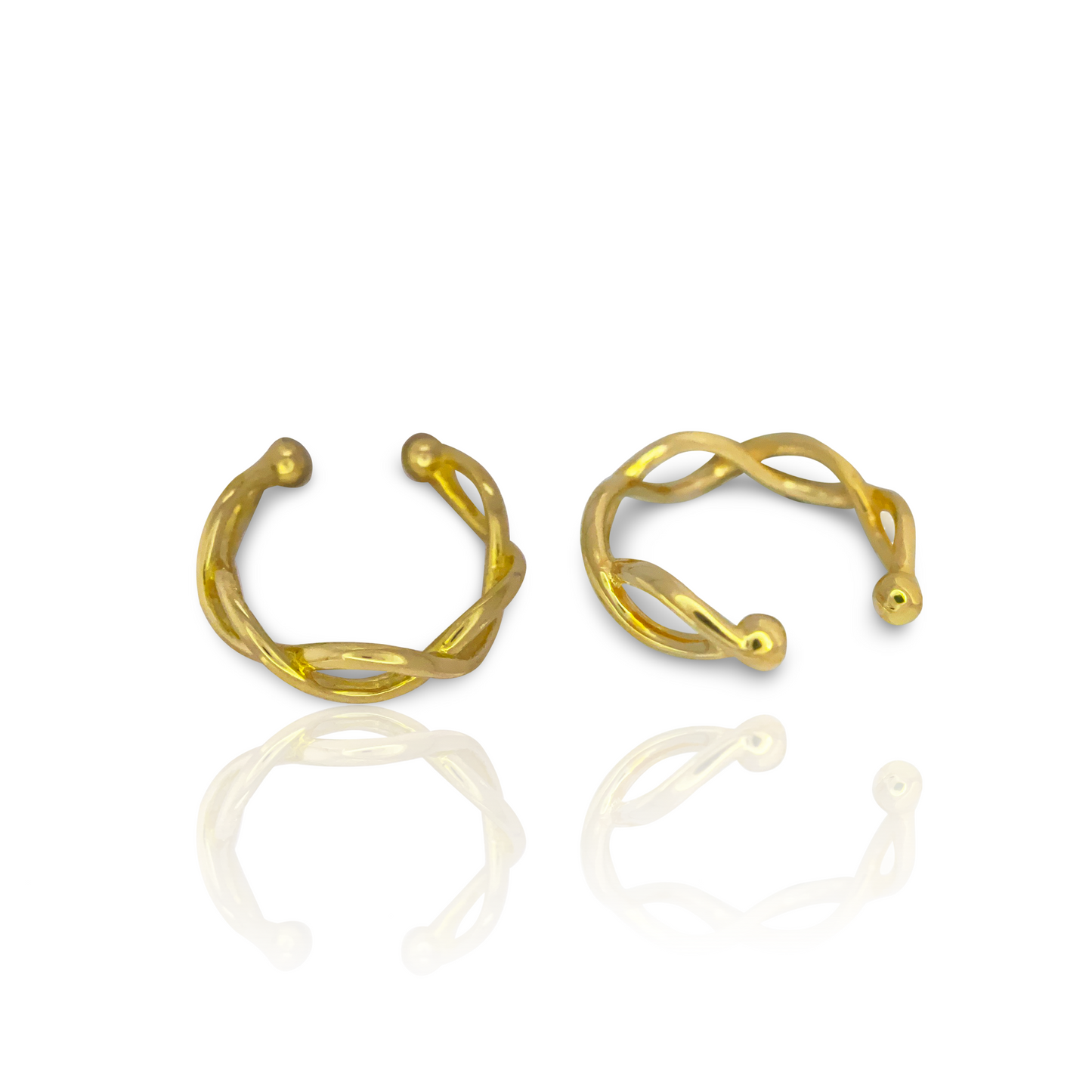 Trixie Gold Twist Double Wire Ear Cuff