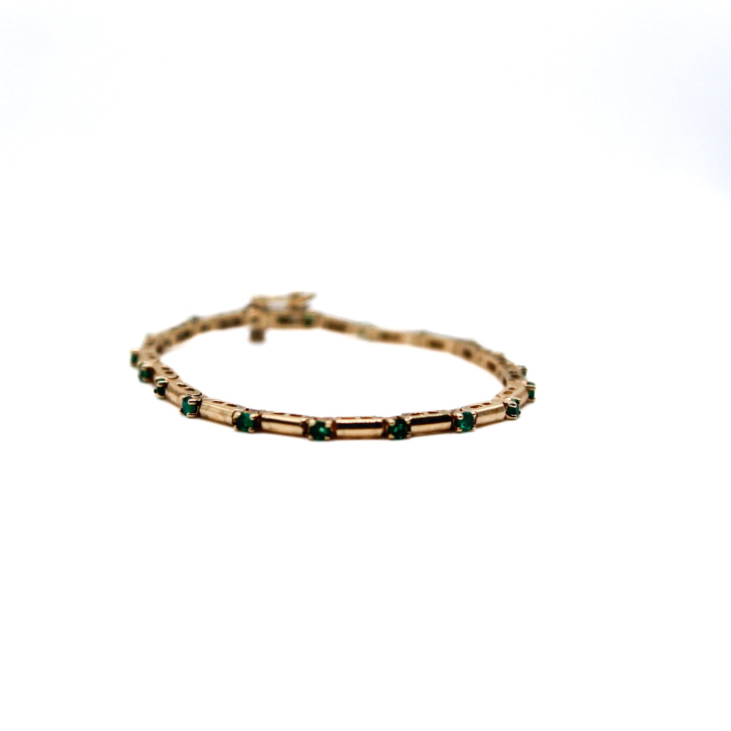 Vintage Emerald and Gold Bracelet