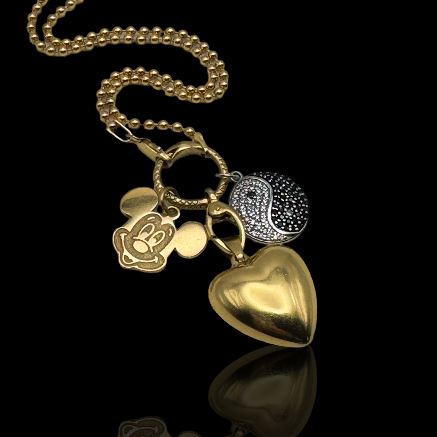 Old School Gold Mickey Mouse Charm