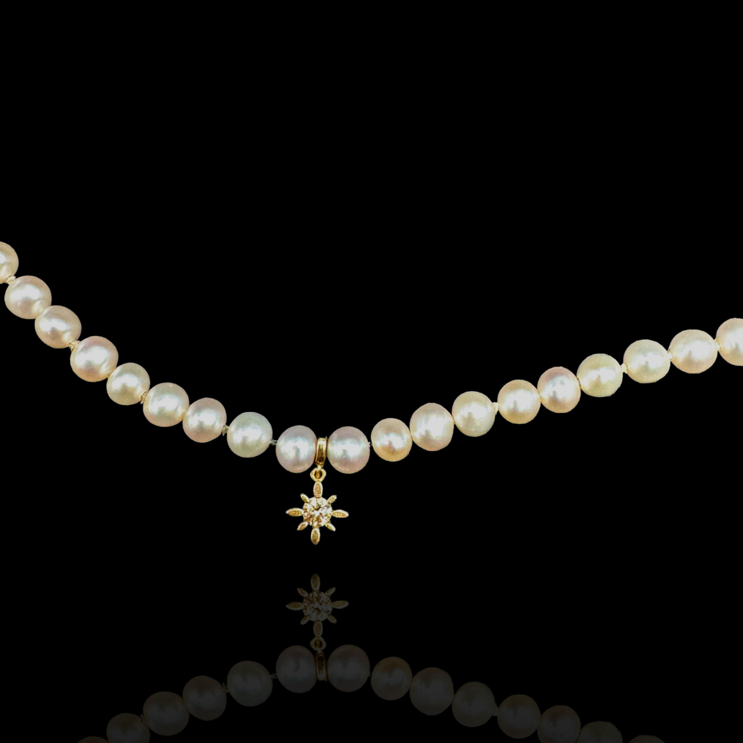 Venus Beaded Pearl & Gold Bracelet