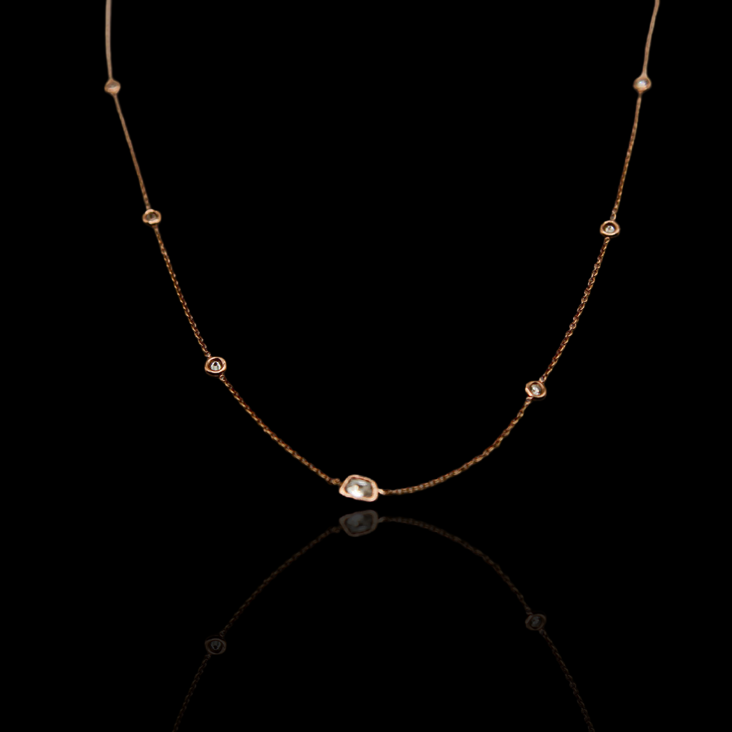 Slice Gold & Diamond Necklace